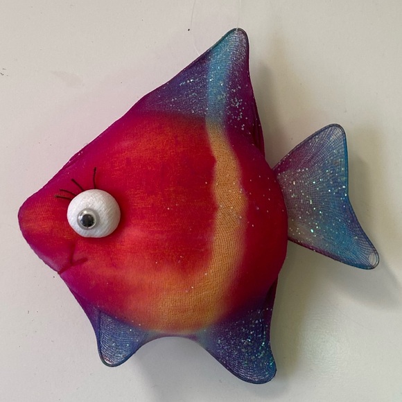 Tropical Sparkle Colorful Fish Ornament Toy - Picture 3 of 5